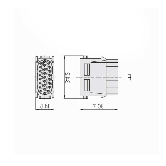 HM模块、母接插、HM-025-F、09140253101